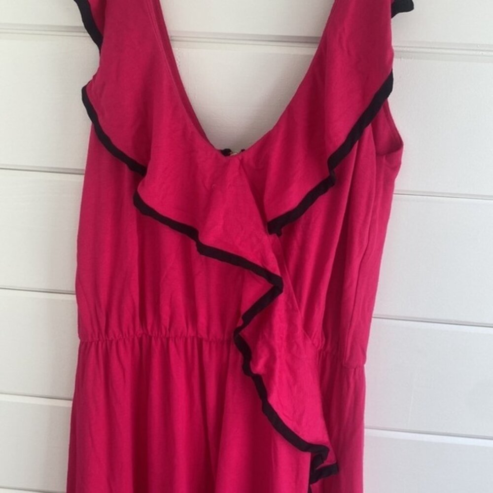 T-Bags Los Angeles | Pink Black Flowy Strappy Dress | Great Condition